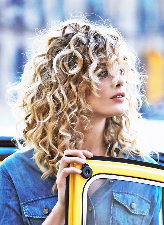 Stylish curly hair makes you look more beautiful and charming