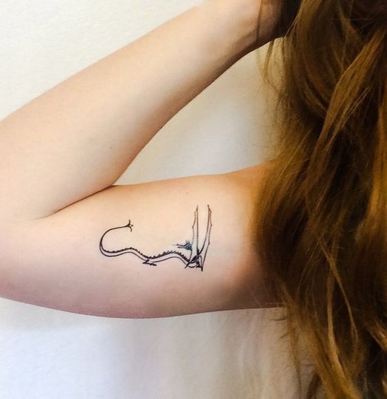  Simple and stylish little tattoo with unique personality