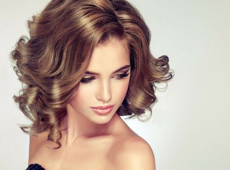 Stylish curly hair makes you look more beautiful and charming
