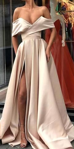 evening dress,Long,for weddings,simple,Sexy,generous