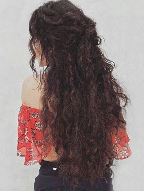 Stylish curly hair makes you look more beautiful and charming