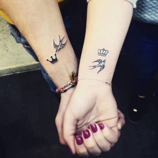 eCouple tattoo,meaningful,love,small,matching,uBest friend