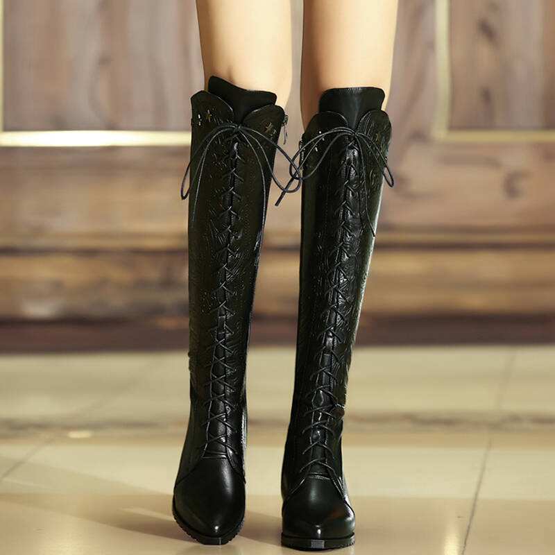 Boots;Knee High Boots;With Heels;Cowgirl Boots;Winter Boots;Combat  Boots;Outfit Boots;Brown Boots;Black Boots;Lace Up Boots;Ide Calf Boots;Leather Boots;Wedge Boots