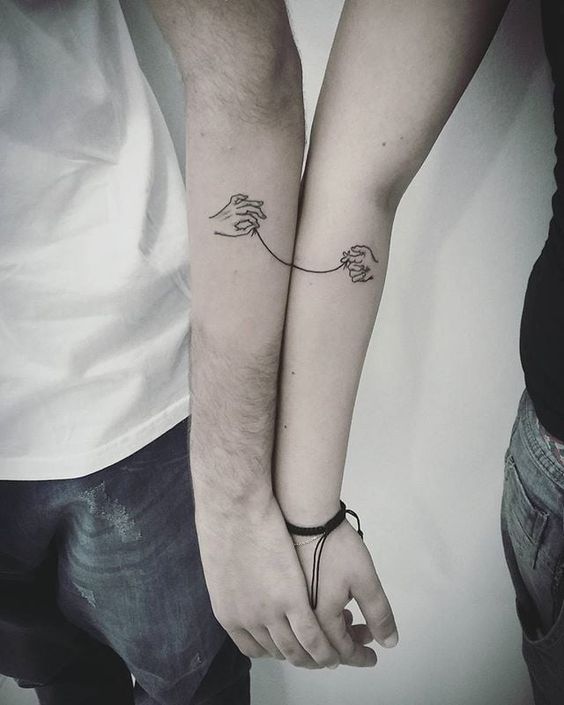 eCouple tattoo,meaningful,love,small,matching,uBest friend