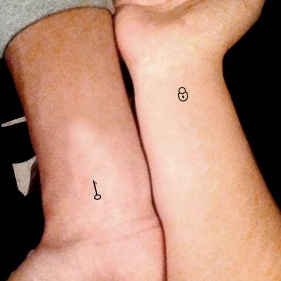 eCouple tattoo,meaningful,love,small,matching,uBest friend