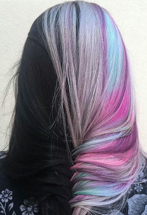 Hair dye,colour,DIY,half and half,Individuality,ideas