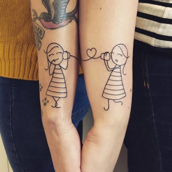 eCouple tattoo,meaningful,love,small,matching,uBest friend