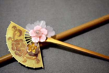 Qing Dynasty  Hairpin；19th Century Hairpin；Chinese Hair Hairpin；Gold Hairpin；Ancient Hairpin