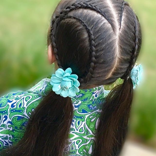 braided hairstyle、children、kids、for school、little girls、children's hairstyles、for long hair