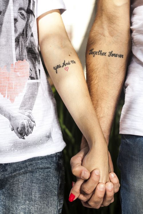 eCouple tattoo,meaningful,love,small,matching,uBest friend