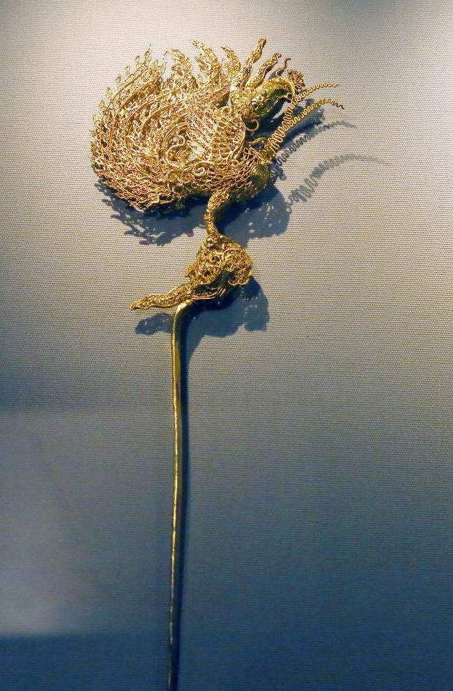 Qing Dynasty  Hairpin；19th Century Hairpin；Chinese Hair Hairpin；Gold Hairpin；Ancient Hairpin