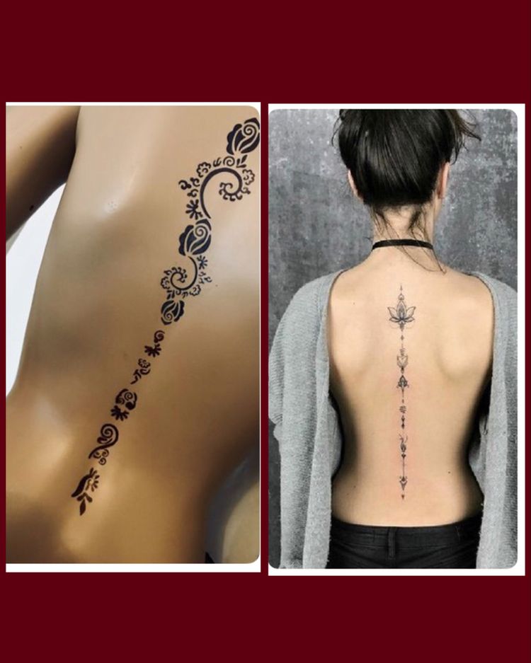 Back tattoos of a woman; Ribbon tattoos; Flower tattoos; Cross tattoos; Little prince tattoos; Symbol tattoo; Pattern tattoos; Back tattoos