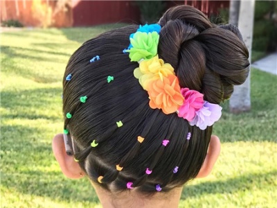 braided hairstyle、children、kids、for school、little girls、children's hairstyles、for long hair