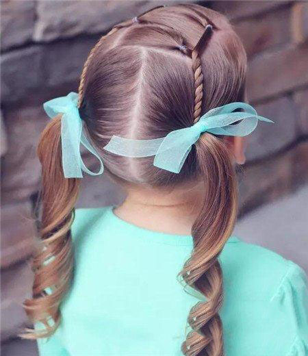 braided hairstyle、children、kids、for school、little girls、children's hairstyles、for long hair