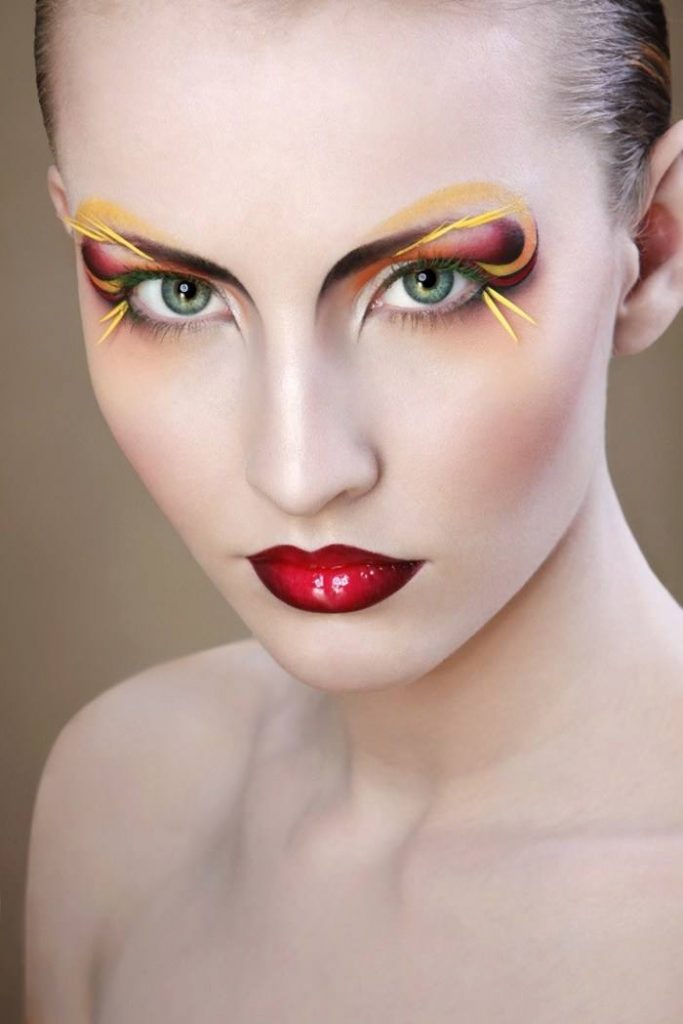Eye Makeup ;  Colorful ; Bright Makeup ; Crazy Makeup ; Eyeshadows ; Avant Garde ; Peacocks ; Sparkle ; Inspiration;  Beautiful