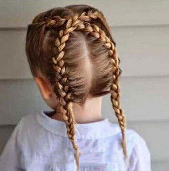 braided hairstyle、children、kids、for school、little girls、children's hairstyles、for long hair