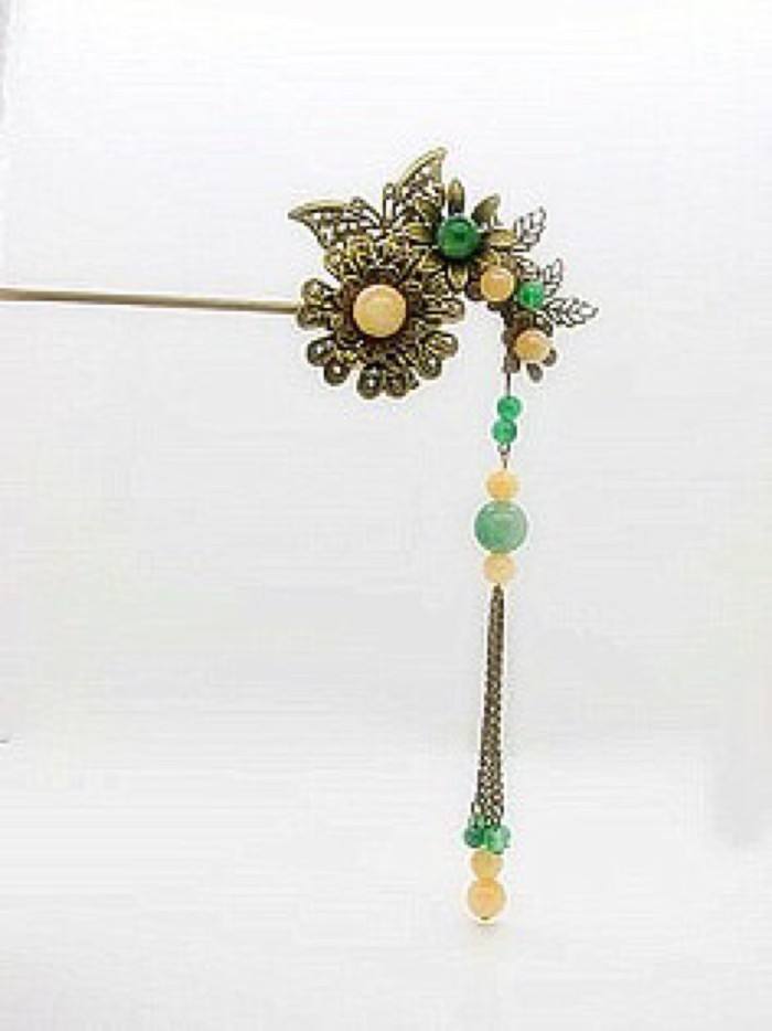 Qing Dynasty  Hairpin；19th Century Hairpin；Chinese Hair Hairpin；Gold Hairpin；Ancient Hairpin