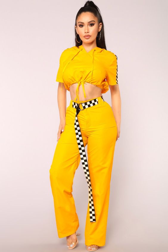 Yellow outfit;Stylish summer;Ideas and Designs;Holiday party;personality