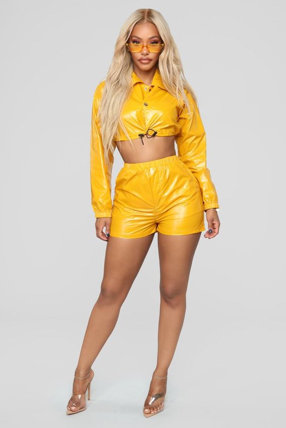 Yellow outfit;Stylish summer;Ideas and Designs;Holiday party;personality