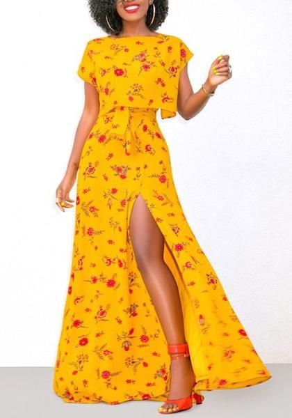 Yellow outfit;Stylish summer;Ideas and Designs;Holiday party;personality