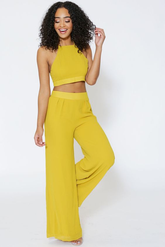 Yellow outfit;Stylish summer;Ideas and Designs;Holiday party;personality