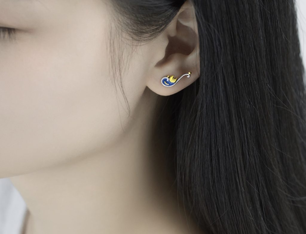 simple stud earrings; stud earrings; cute stud earrings; crystal studs; flower studs