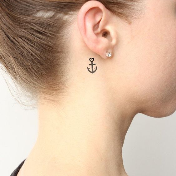 Ear tattoo;Tiny tattoo; tattoo designs; delicate tattoo