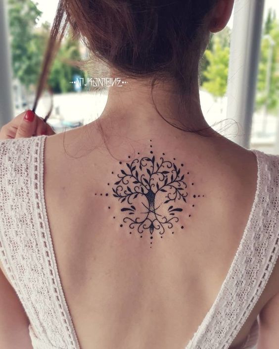 Back tattoos of a woman; Ribbon tattoos; Flower tattoos; Cross tattoos; Little prince tattoos; Symbol tattoo; Pattern tattoos; Back tattoos