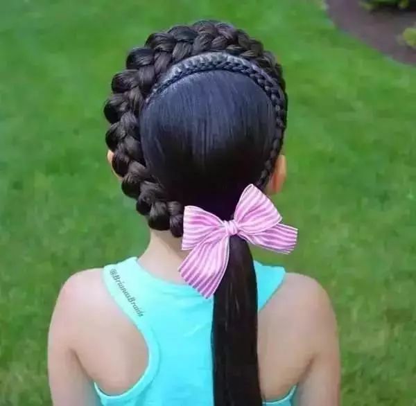 braided hairstyle、children、kids、for school、little girls、children's hairstyles、for long hair