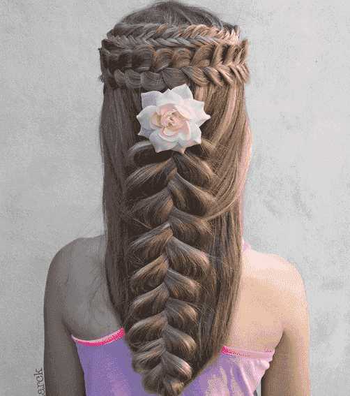 braided hairstyle、children、kids、for school、little girls、children's hairstyles、for long hair