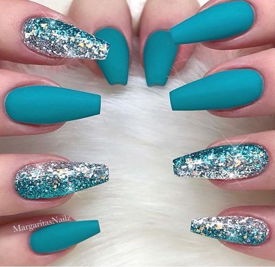 sparkling；Pointed；matte；acrylic；long；glitter；jewels