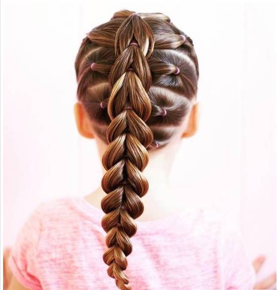 braided hairstyle、children、kids、for school、little girls、children's hairstyles、for long hair