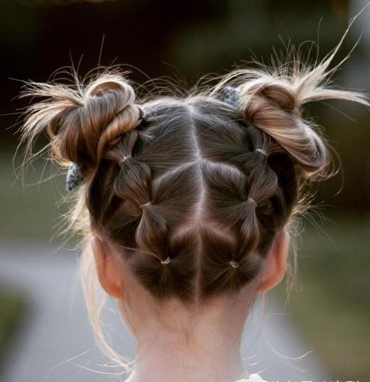 braided hairstyle、children、kids、for school、little girls、children's hairstyles、for long hair