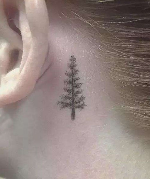 Ear tattoo;Tiny tattoo; tattoo designs; delicate tattoo