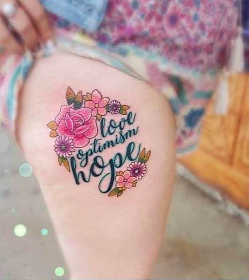 Thigh tattoo;women;harry potter;inspirational;ideas;for girls;flowers