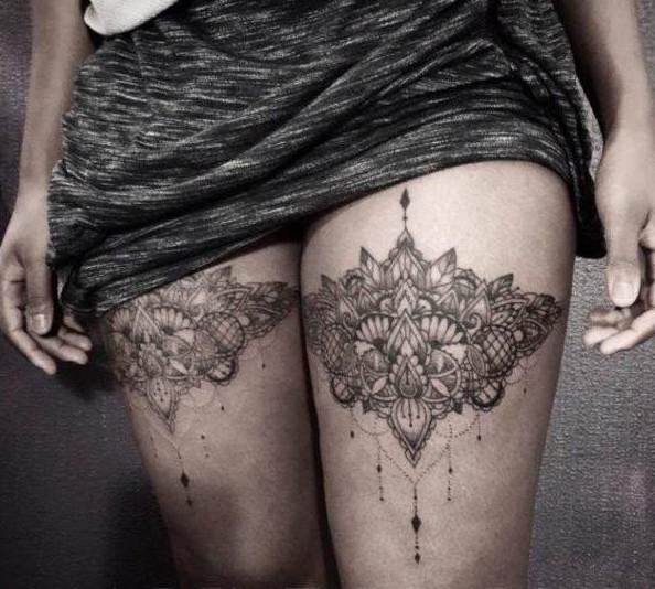 Thigh tattoo;women;harry potter;inspirational;ideas;for girls;flowers