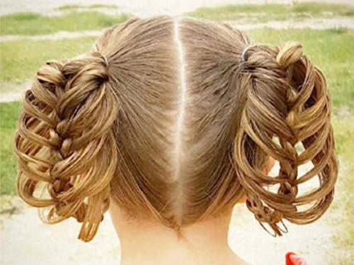 braided hairstyle、children、kids、for school、little girls、children's hairstyles、for long hair