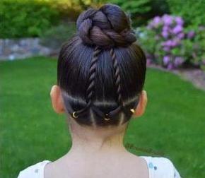 braided hairstyle、children、kids、for school、little girls、children's hairstyles、for long hair