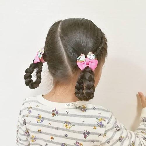 braided hairstyle、children、kids、for school、little girls、children's hairstyles、for long hair