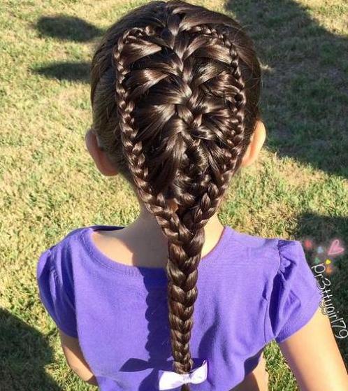 braided hairstyle、children、kids、for school、little girls、children's hairstyles、for long hair