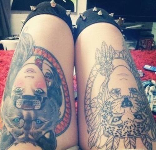 Thigh tattoo;women;harry potter;inspirational;ideas;for girls;flowers