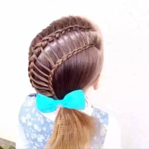 braided hairstyle、children、kids、for school、little girls、children's hairstyles、for long hair