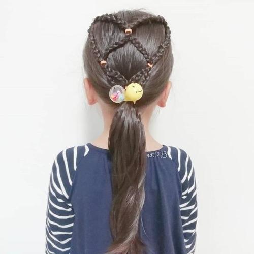 braided hairstyle、children、kids、for school、little girls、children's hairstyles、for long hair