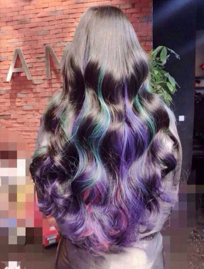 Hair Dye; Colorful Hairstyle; Half And Half; DIY Hair Dye; Personalized Hair Dye; Popular Hair Dye