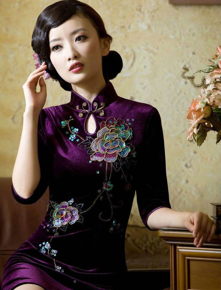 Cheongsam; Temperament Clothing; Chinese Costumes; Classical Costumes; Cheongsam Design; Wedding Cheongsam; Cheongsam Skirt