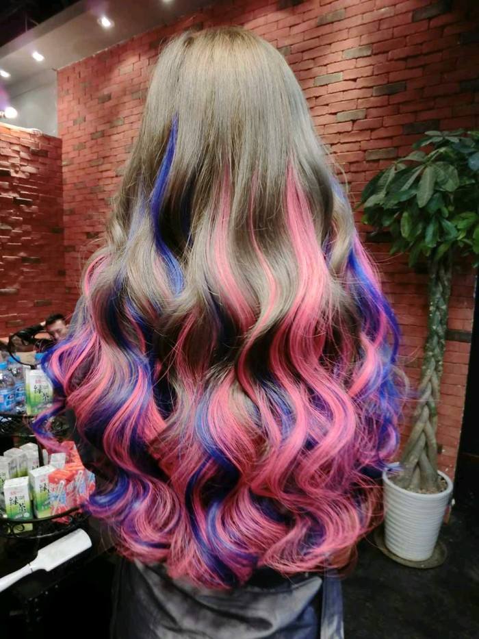 Hair Dye; Colorful Hairstyle; Half And Half; DIY Hair Dye; Personalized Hair Dye; Popular Hair Dye
