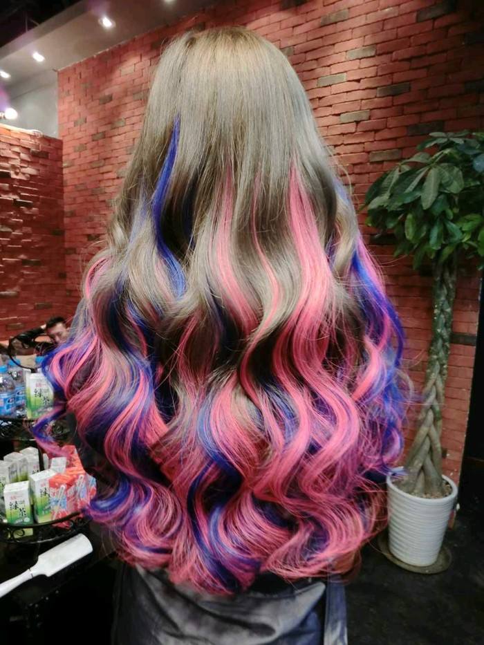 Hair Dye; Colorful Hairstyle; Half And Half; DIY Hair Dye; Personalized Hair Dye; Popular Hair Dye