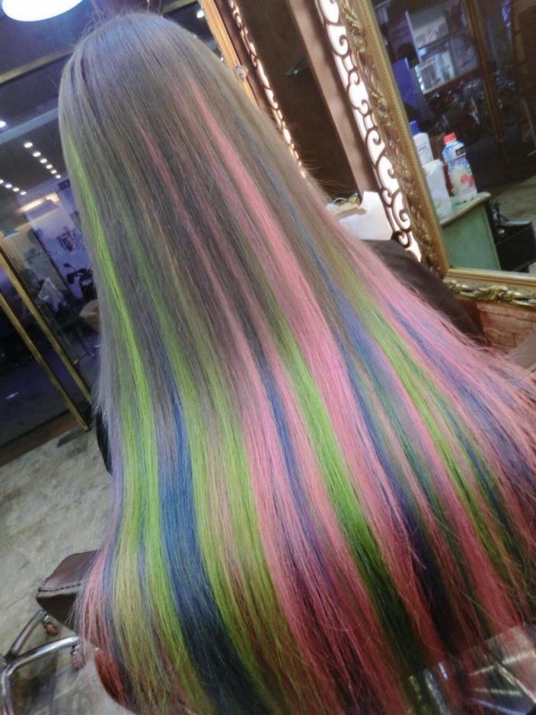 Hair Dye; Colorful Hairstyle; Half And Half; DIY Hair Dye; Personalized Hair Dye; Popular Hair Dye