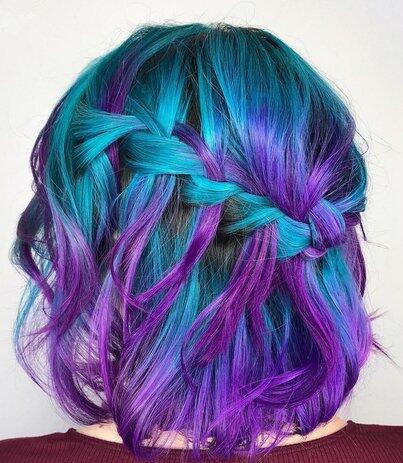 Hair Dye; Colorful Hairstyle; Half And Half; DIY Hair Dye; Personalized Hair Dye; Popular Hair Dye