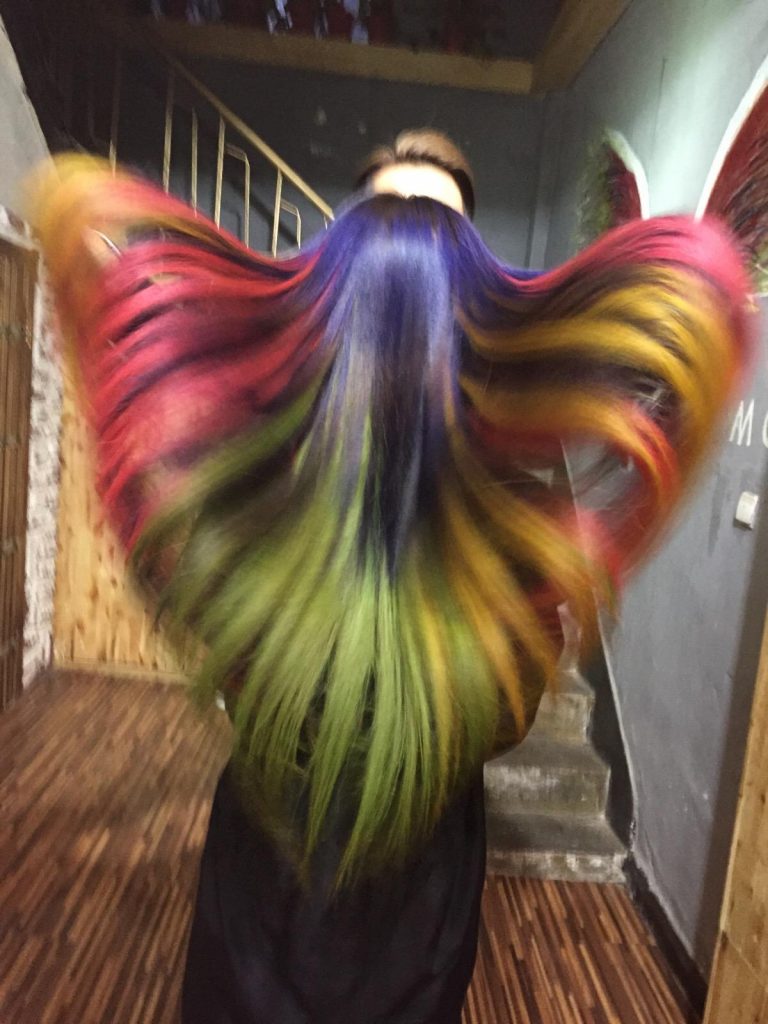 Hair Dye; Colorful Hairstyle; Half And Half; DIY Hair Dye; Personalized Hair Dye; Popular Hair Dye